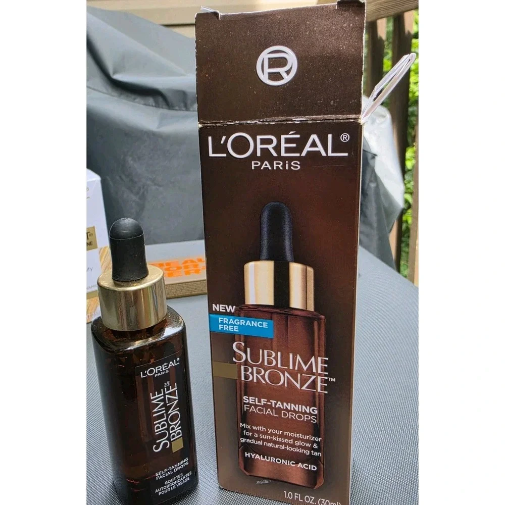 L'Oreal Sublime Bronze Self Tanning Facial Drops 1oz Fragrance Free Batch 18U51U